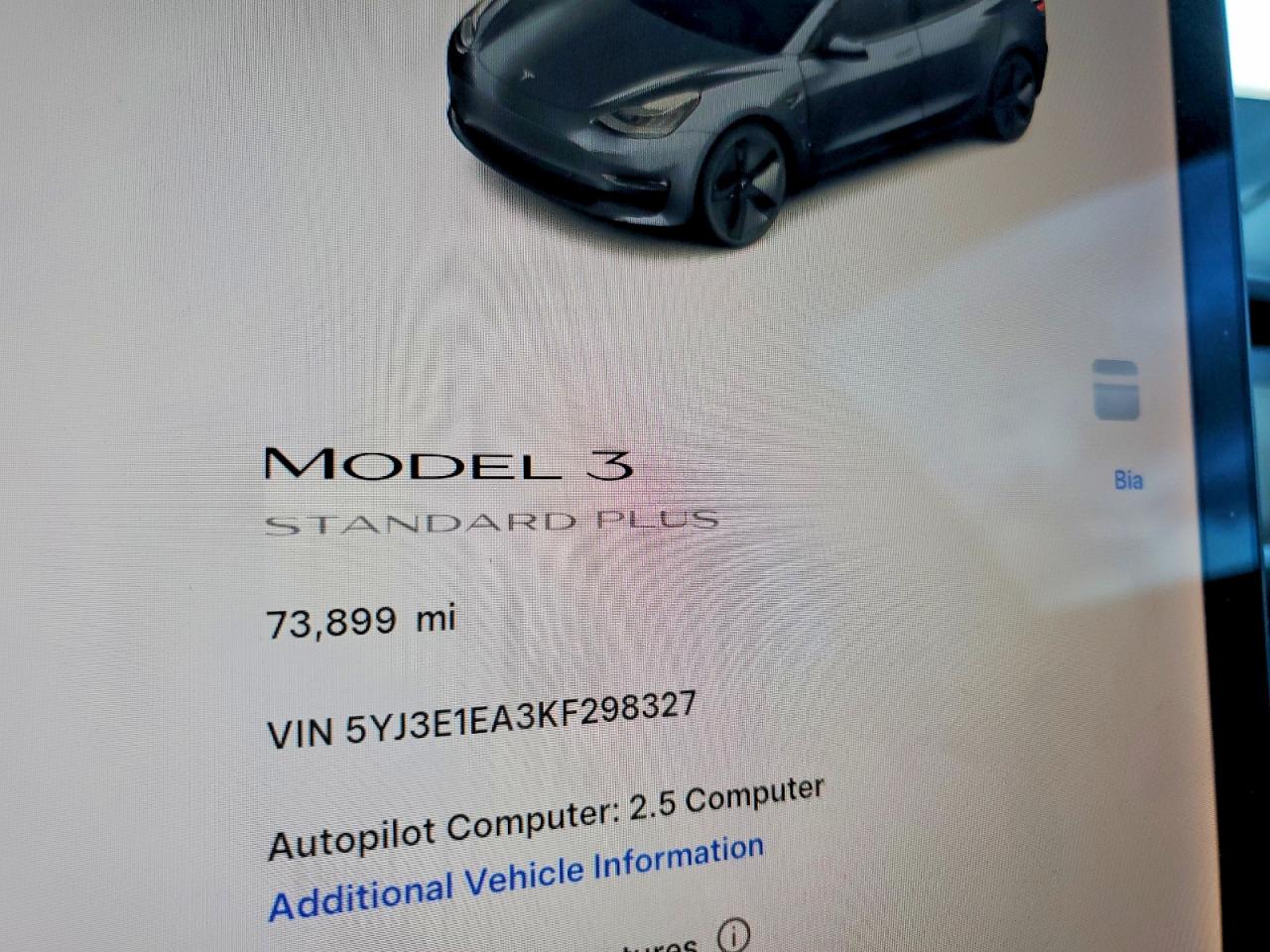 2019 TESLA MODEL 3 photo 12