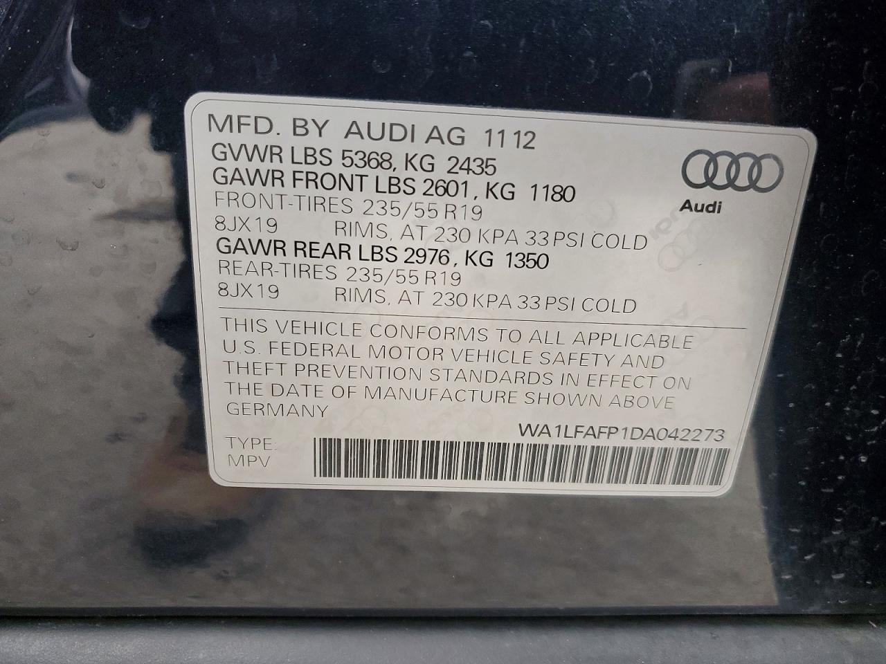 2013 AUDI Q5 PREMIUM PLUS photo 13