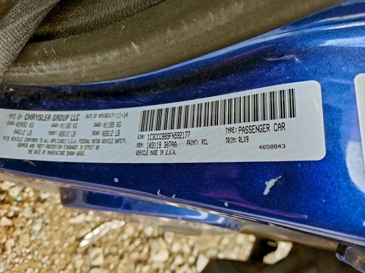 2015 CHRYSLER 200 S photo 12