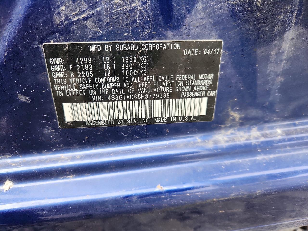 2017 SUBARU IMPREZA PREMIUM PLUS photo 12
