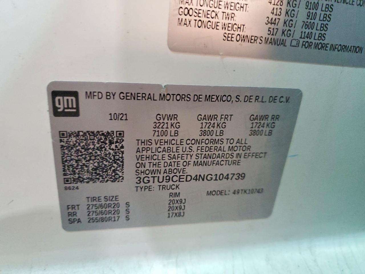2022 GMC SIERRA LIMITED K1500 ELEVATION photo 12