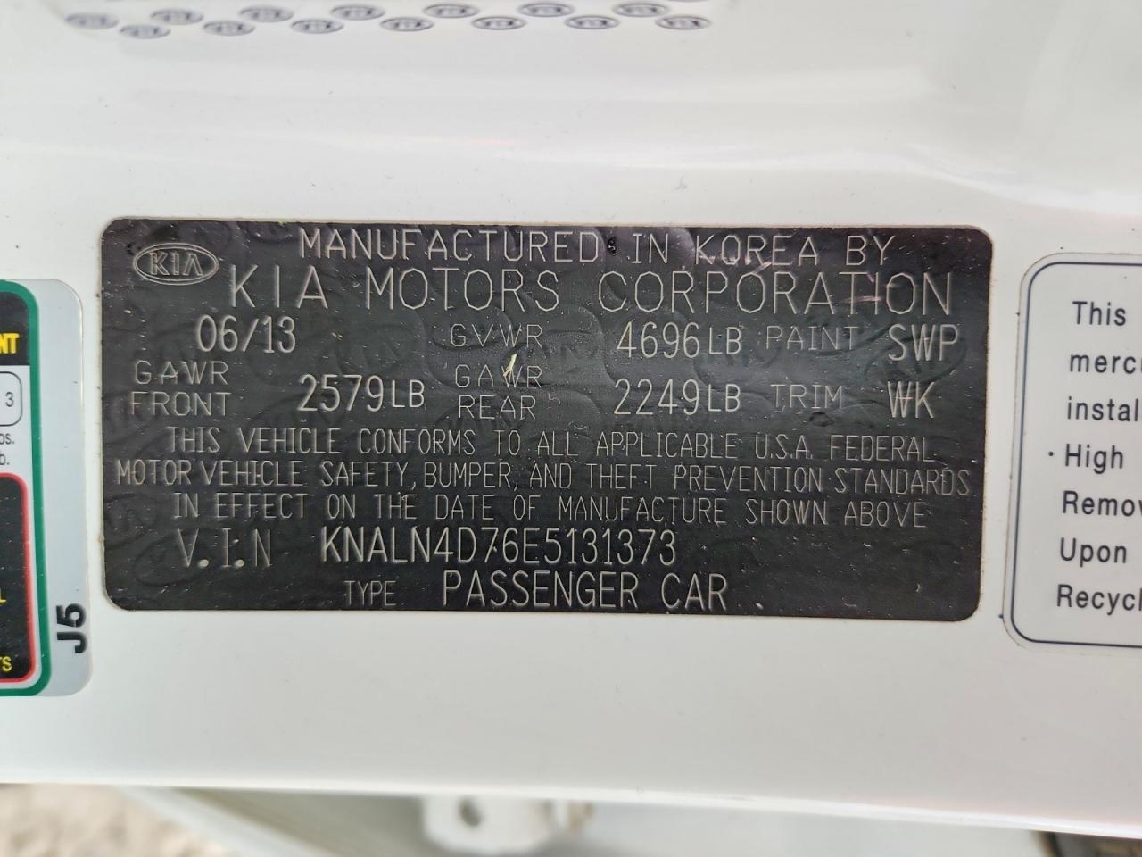2014 KIA CADENZA PREMIUM photo 12