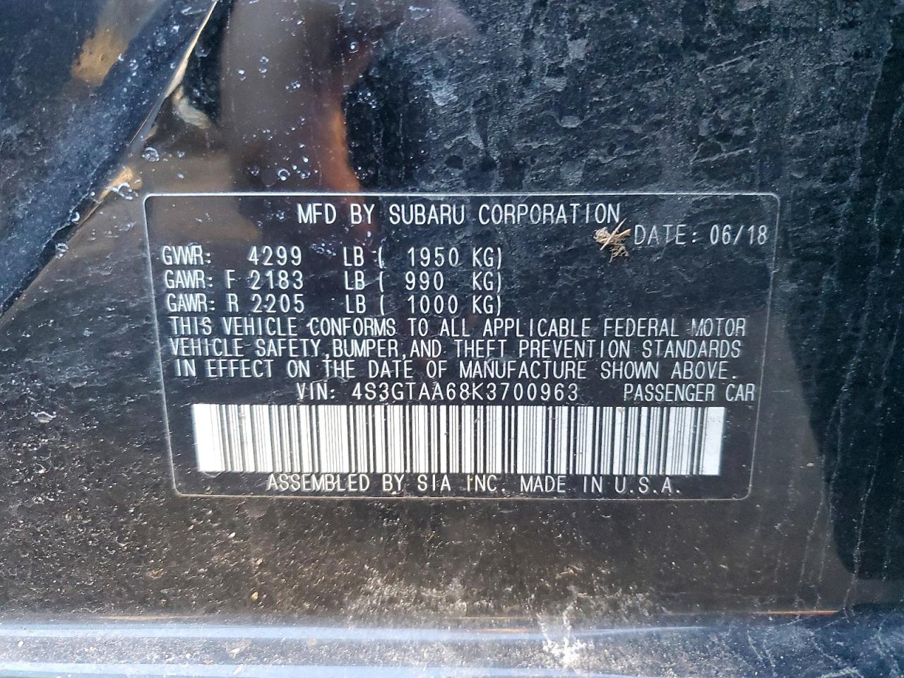 2019 SUBARU IMPREZA photo 13