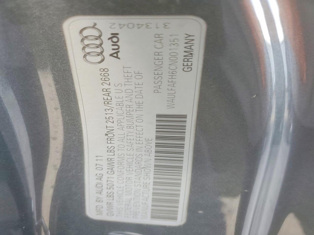 2012 AUDI A5 PREMIUM PLUS photo 12