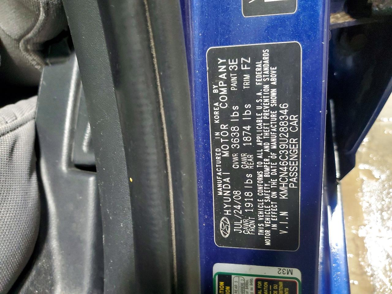 2009 HYUNDAI ACCENT GLS photo 13