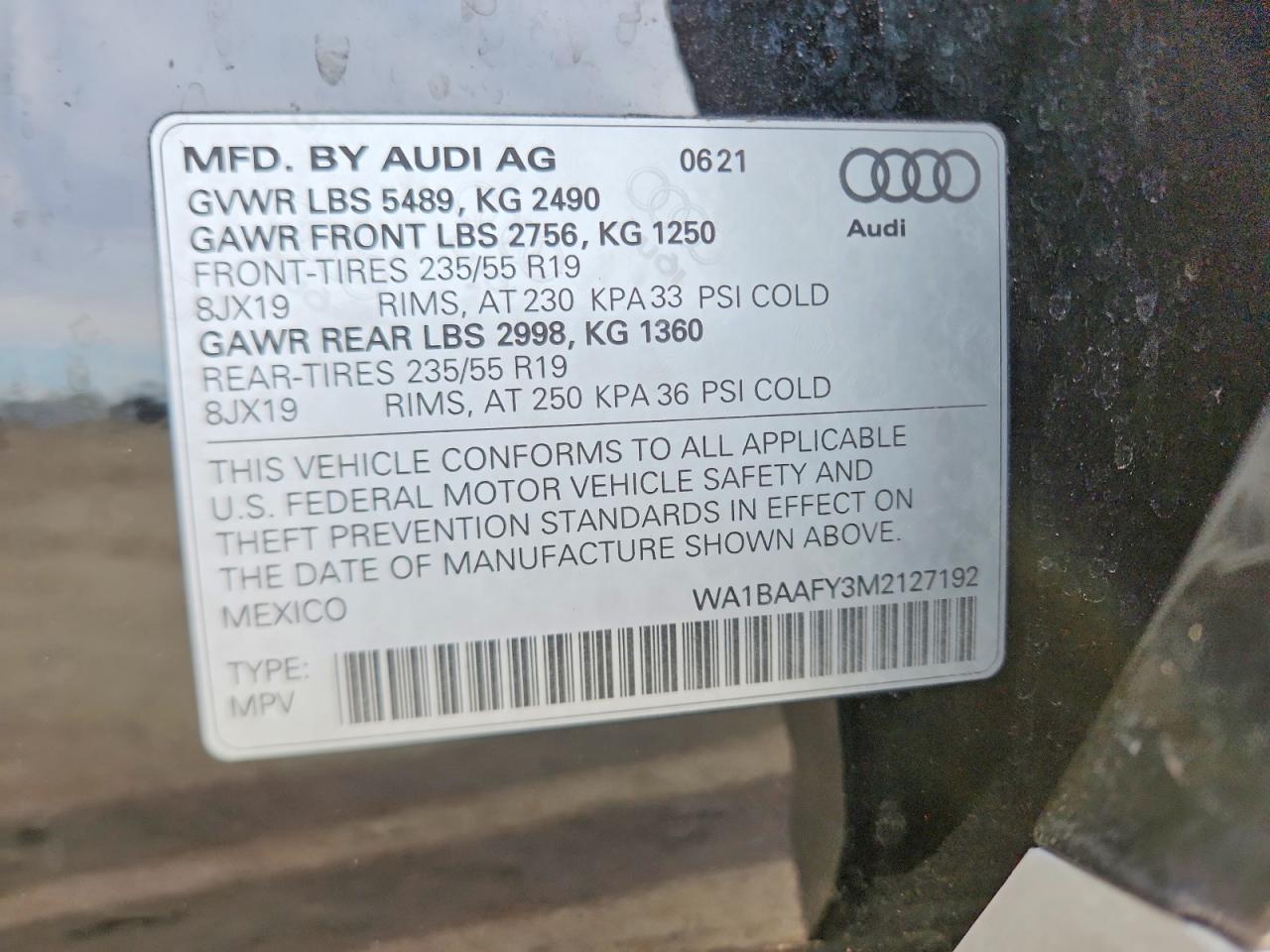 2021 AUDI Q5 PREMIUM PLUS photo 13