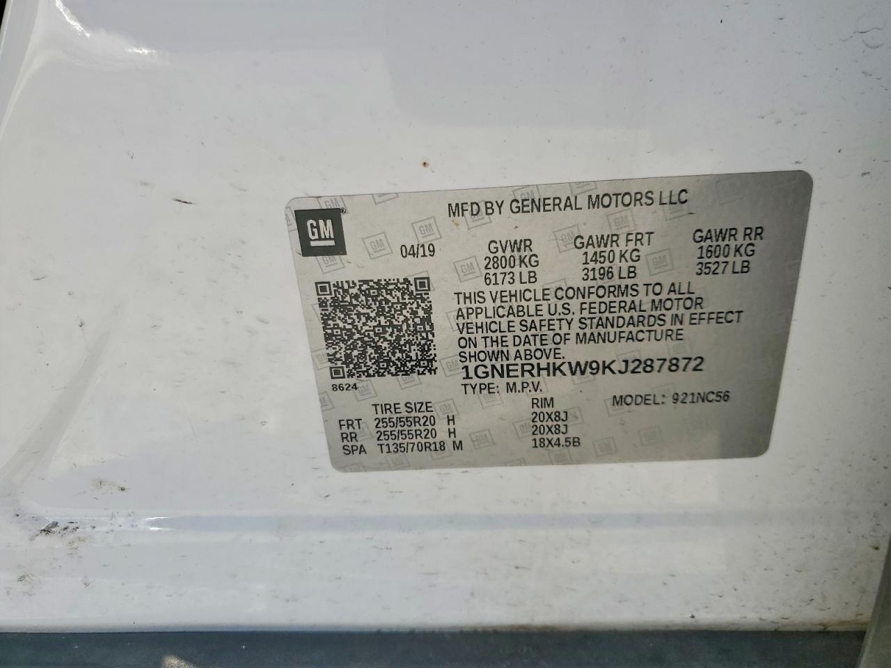 2019 CHEVROLET TRAVERSE LT photo 14