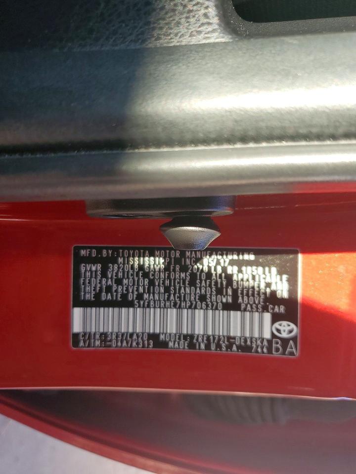 2017 TOYOTA COROLLA L photo 25