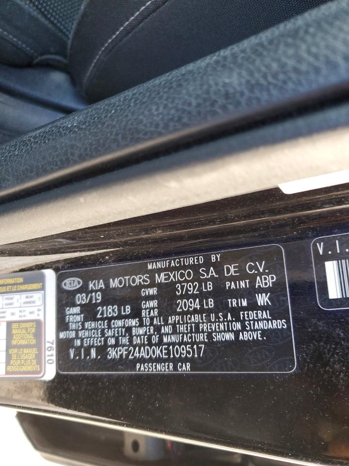 2019 KIA FORTE LXS photo 12