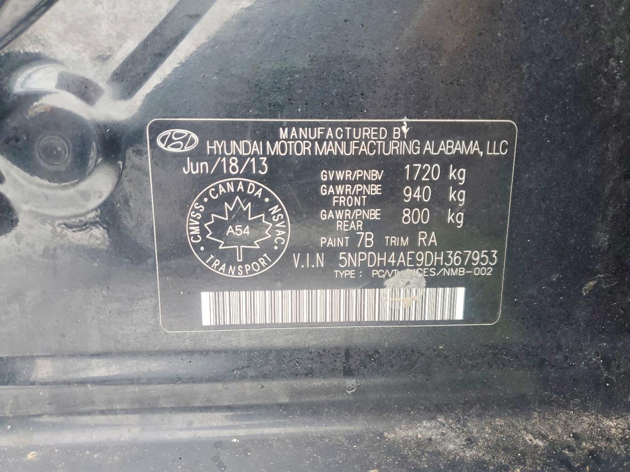 2013 HYUNDAI ELANTRA GLS photo 23