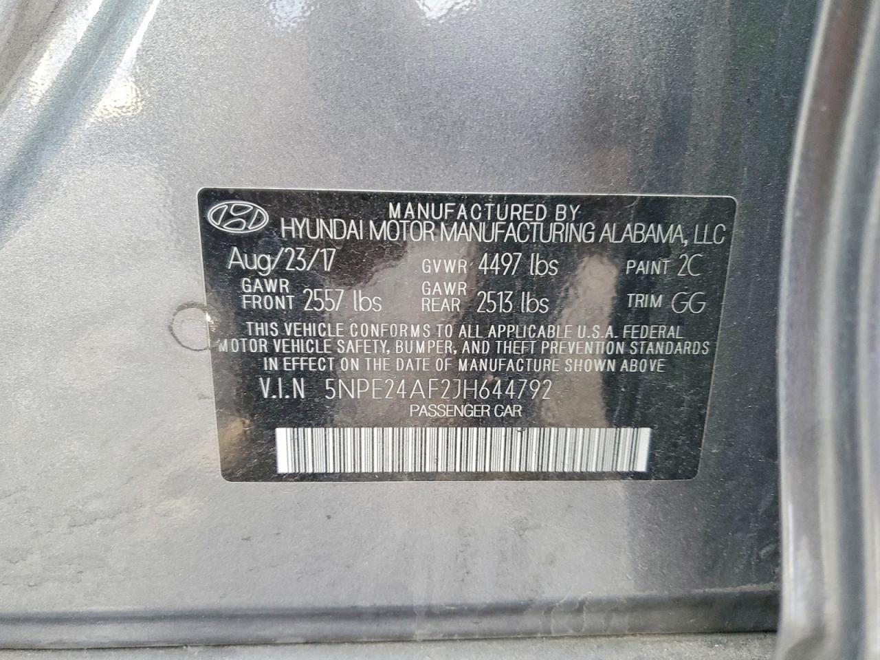 2018 HYUNDAI SONATA SE photo 12