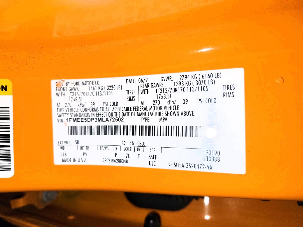 2021 FORD BRONCO BASE photo 13