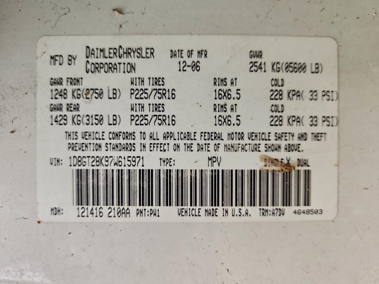 2007 DODGE NITRO SXT photo 12