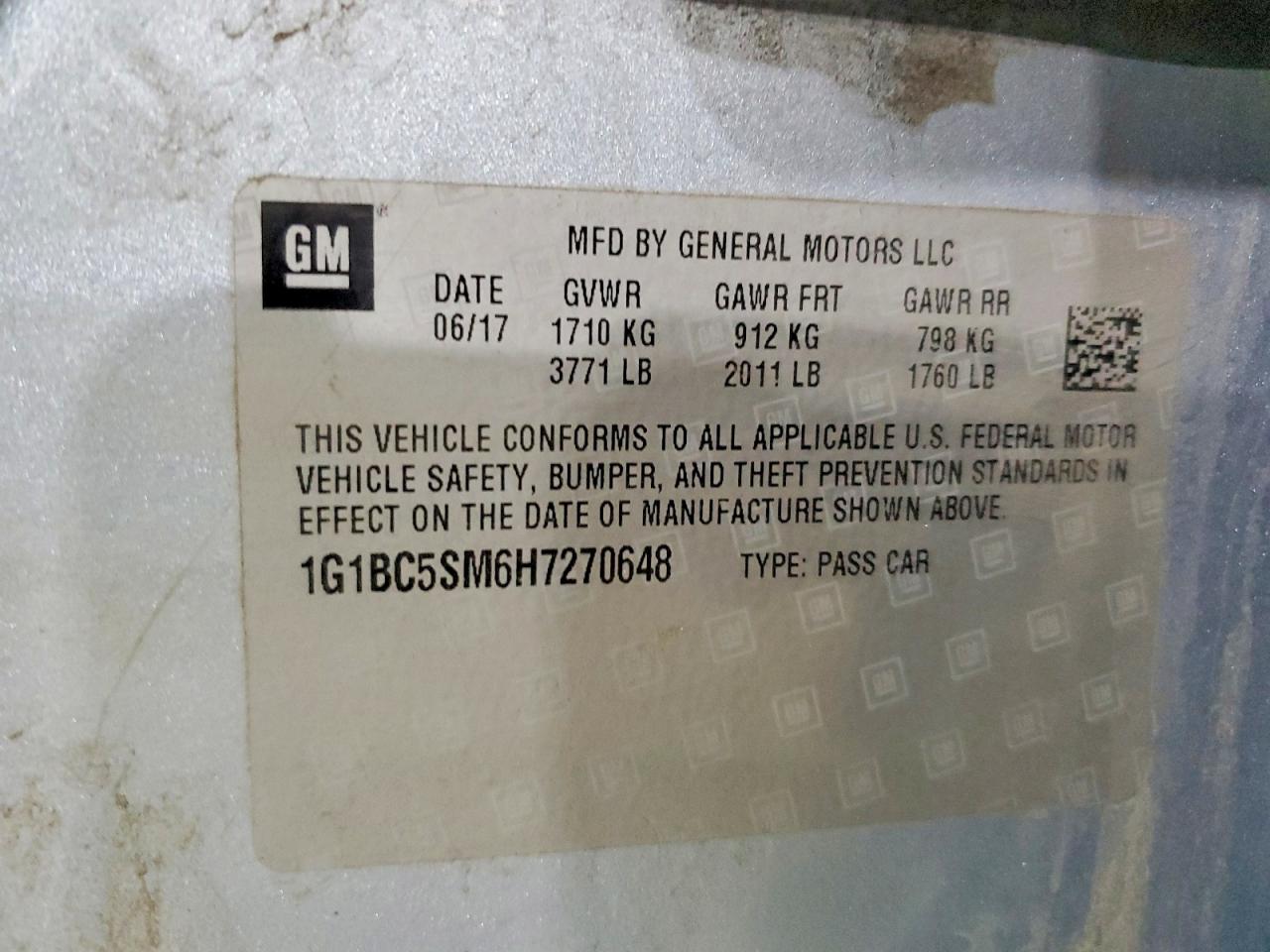2017 CHEVROLET CRUZE LS photo 13