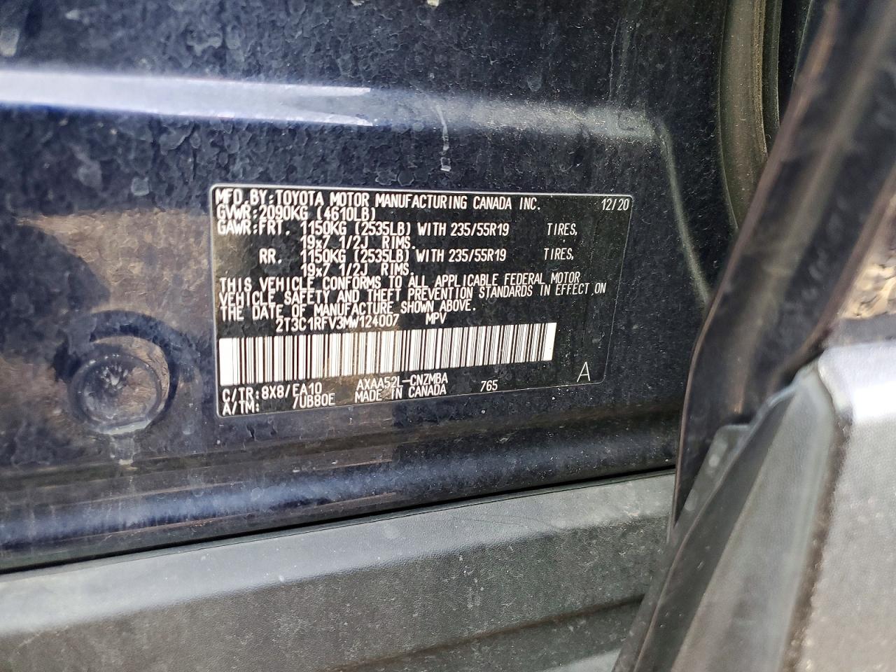 2021 TOYOTA RAV4 XLE PREMIUM photo 13