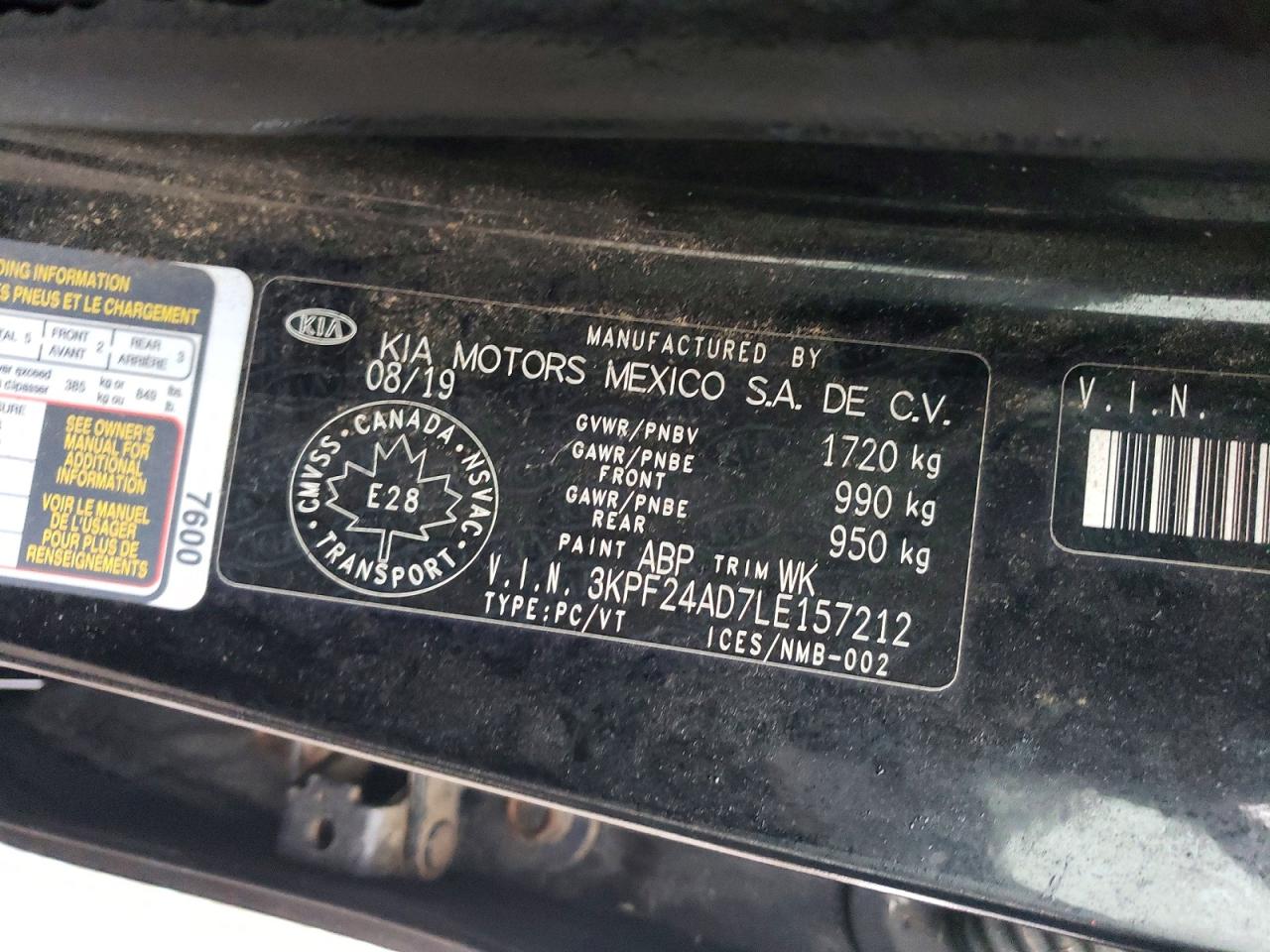 2020 KIA FORTE FE photo 12