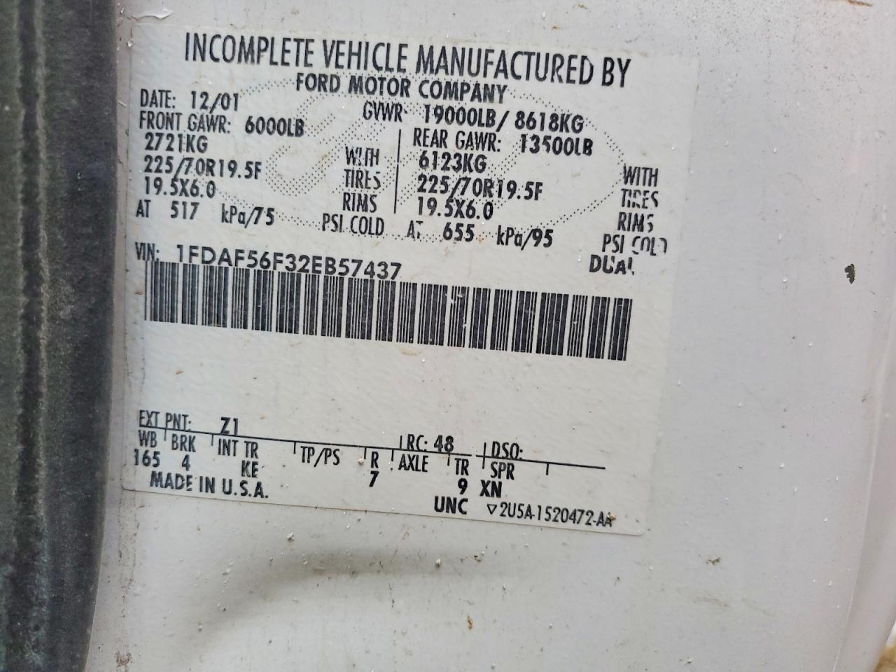 2002 FORD F550 SUPER DUTY photo 12