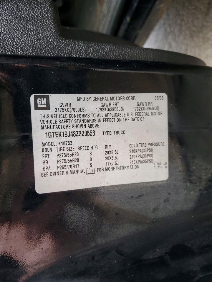 2008 GMC SIERRA K1500 photo 12