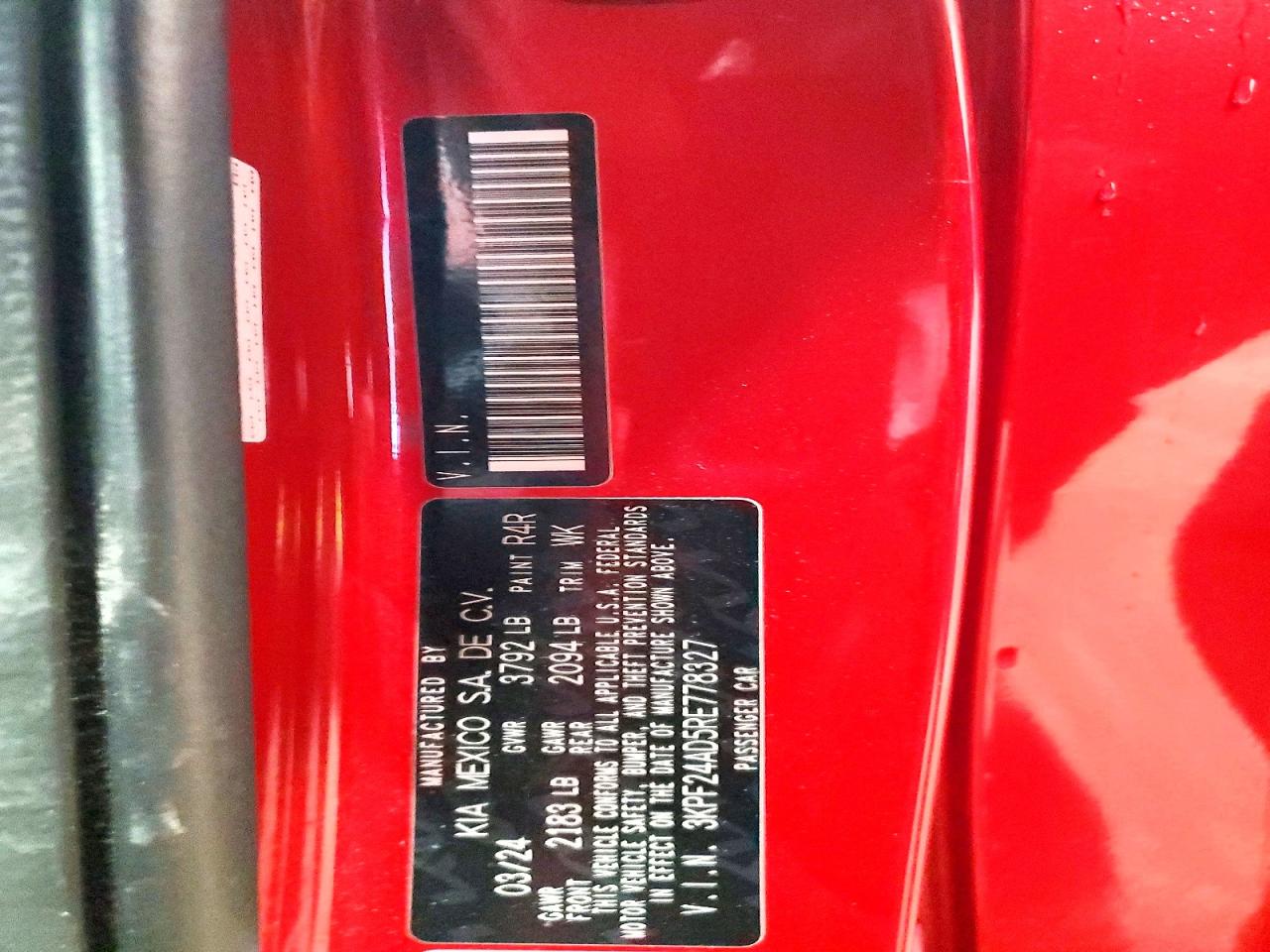 2024 KIA FORTE LX photo 12