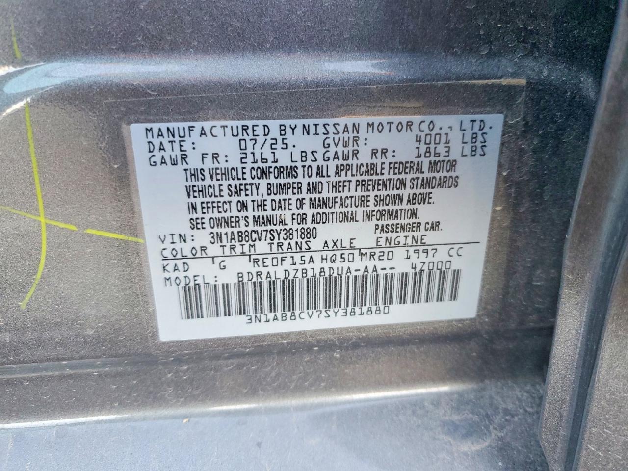 2025 NISSAN SENTRA SV photo 12