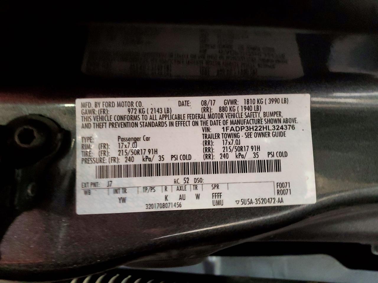 2017 FORD FOCUS SEL photo 23
