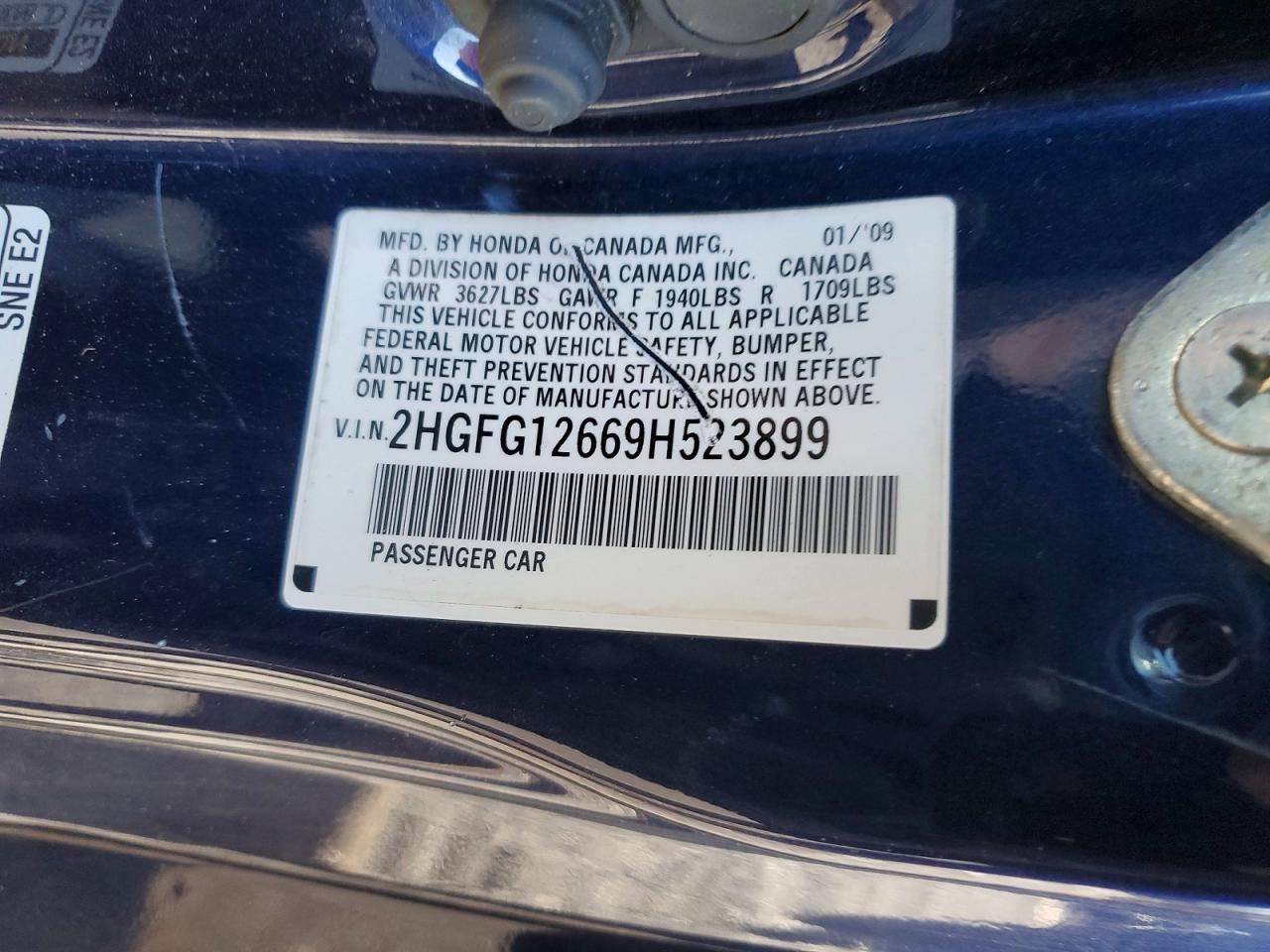 2009 HONDA CIVIC LX photo 12