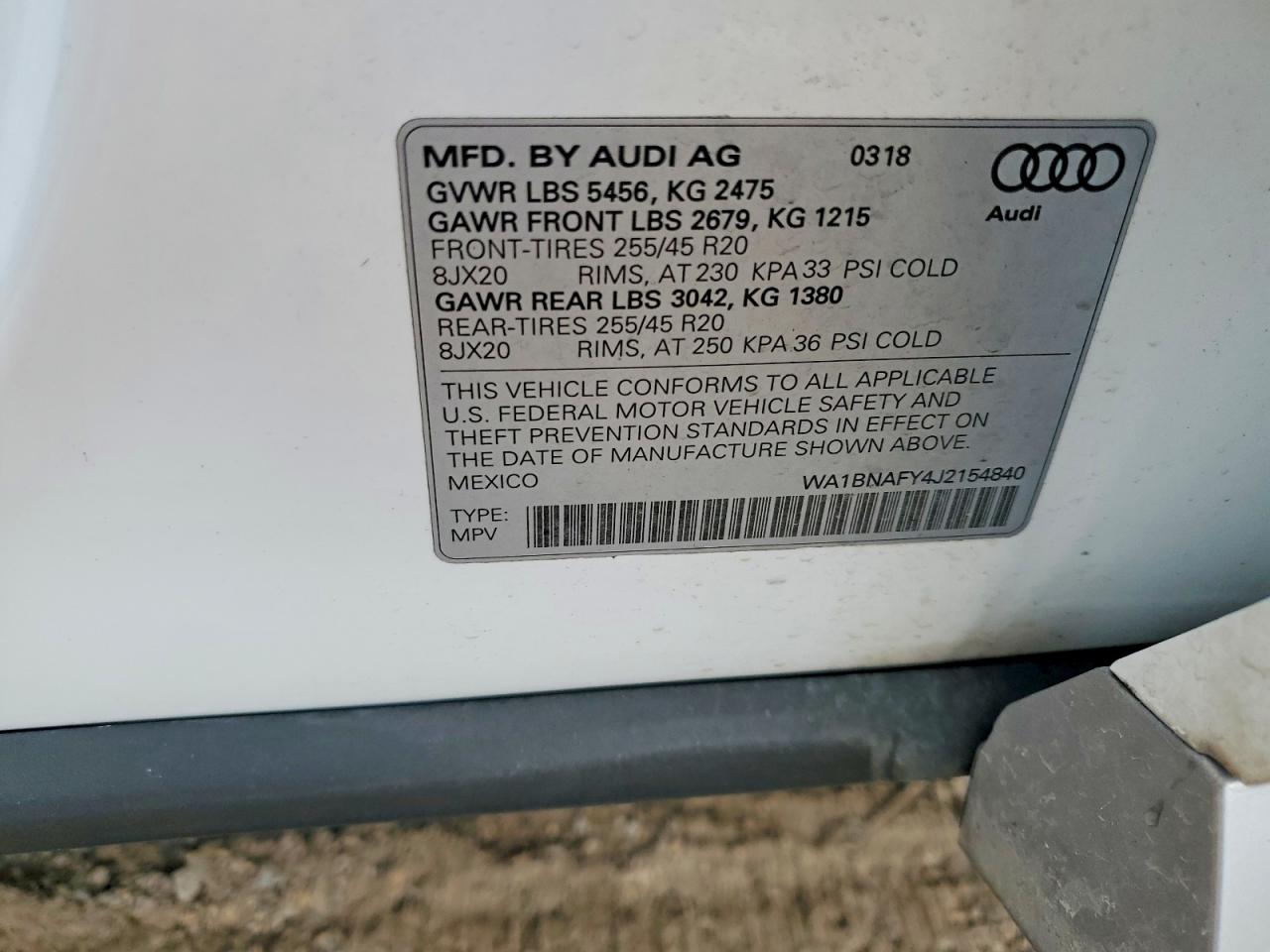 2018 AUDI Q5 PREMIUM PLUS photo 12