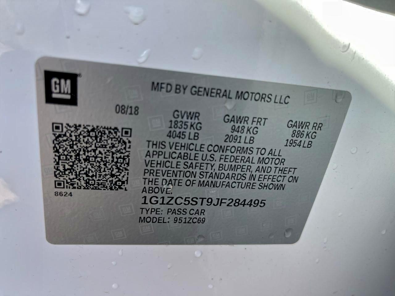 2018 CHEVROLET MALIBU LS photo 10