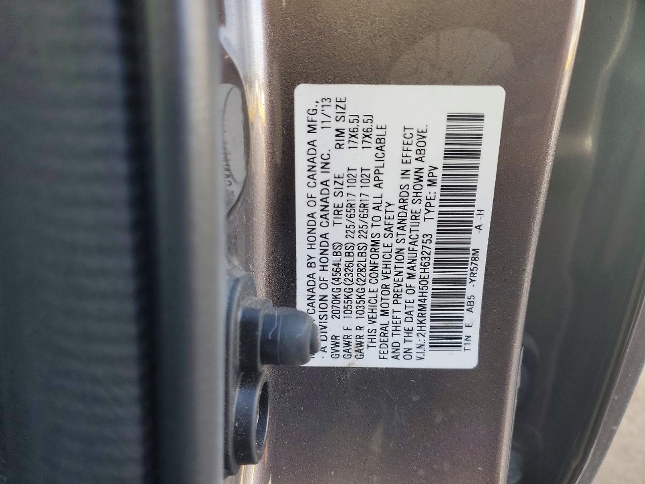 2014 HONDA CR-V EX photo 13