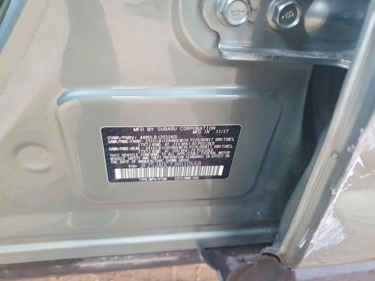 2018 SUBARU FORESTER 2.5I PREMIUM photo 13