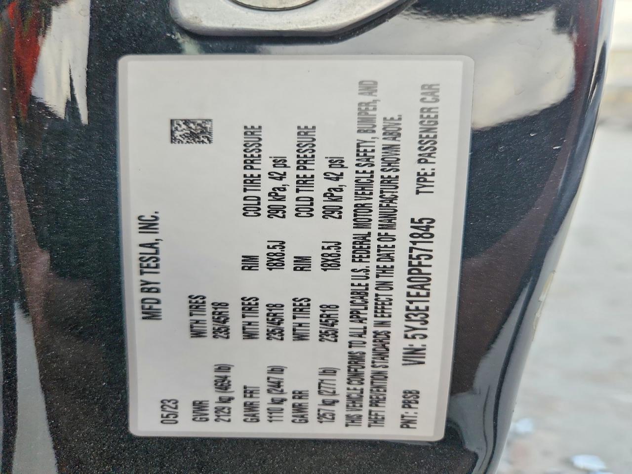 2023 TESLA MODEL 3 photo 13