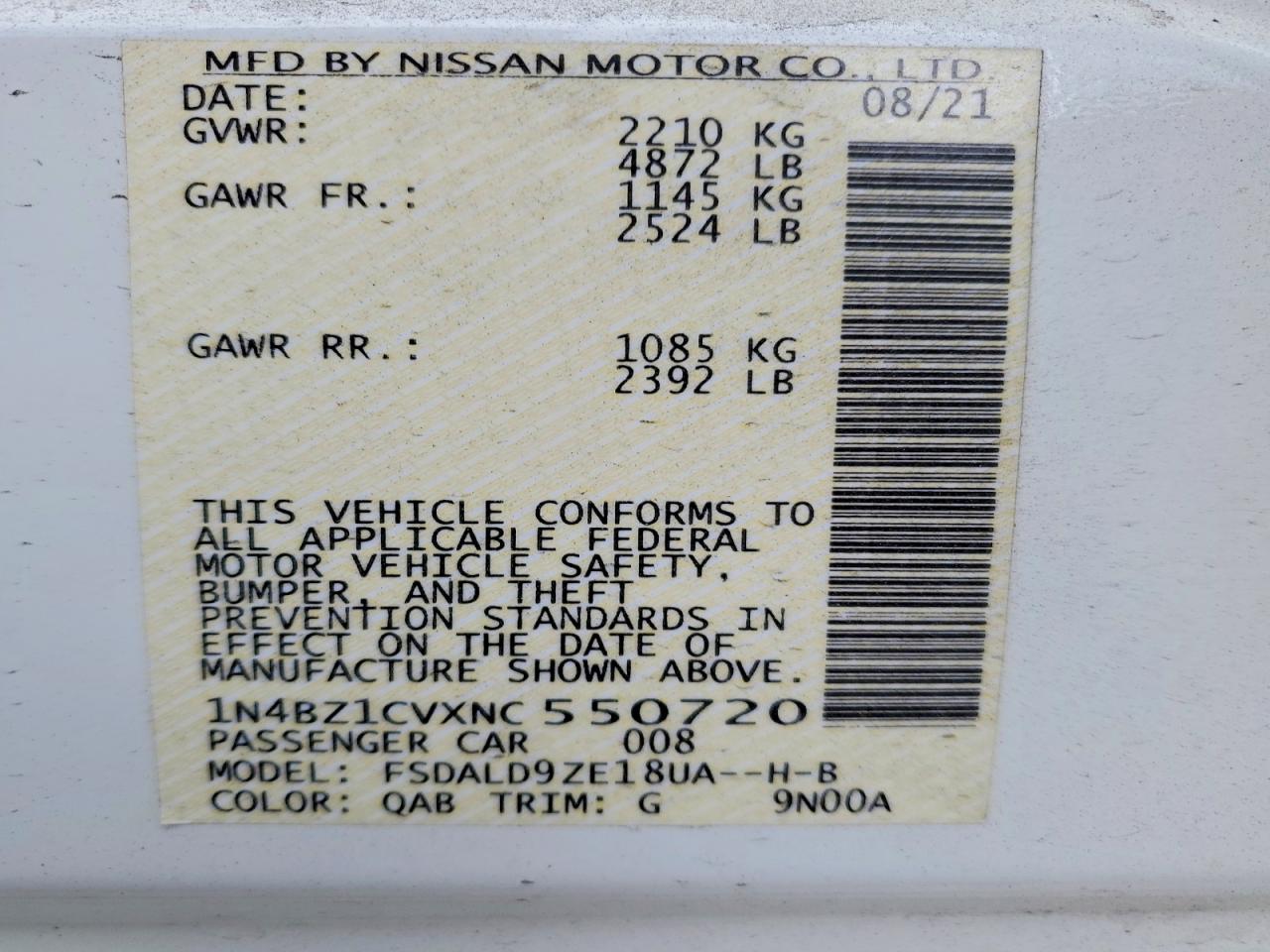 2022 NISSAN LEAF SV PLUS photo 13