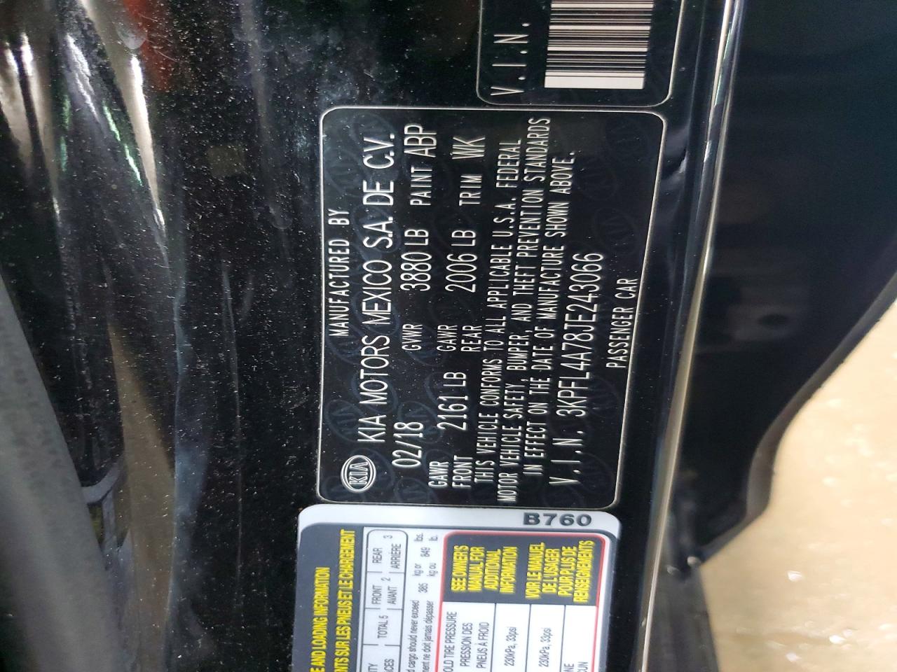 2018 KIA FORTE LX photo 12
