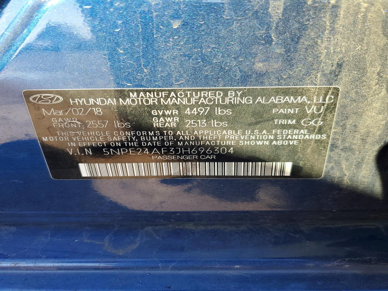 2018 HYUNDAI SONATA SE photo 12