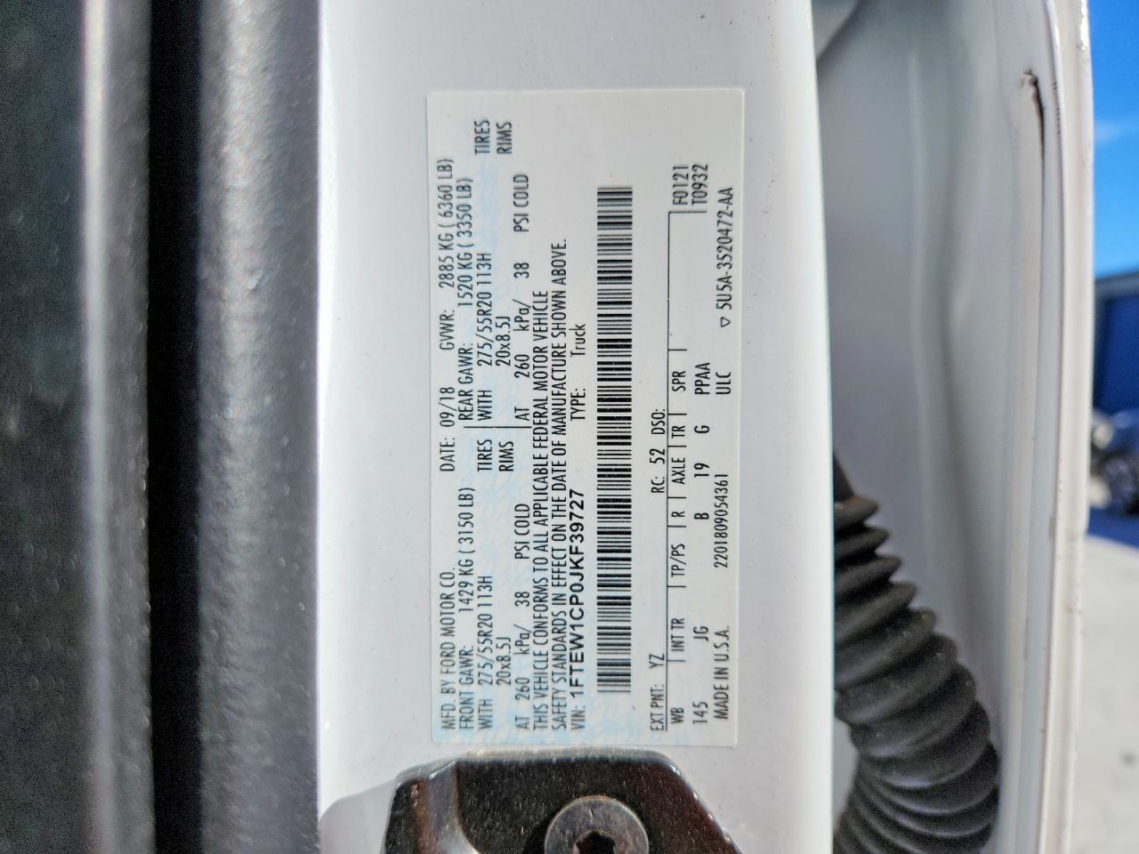 2018 FORD F150 SUPERCREW photo 13