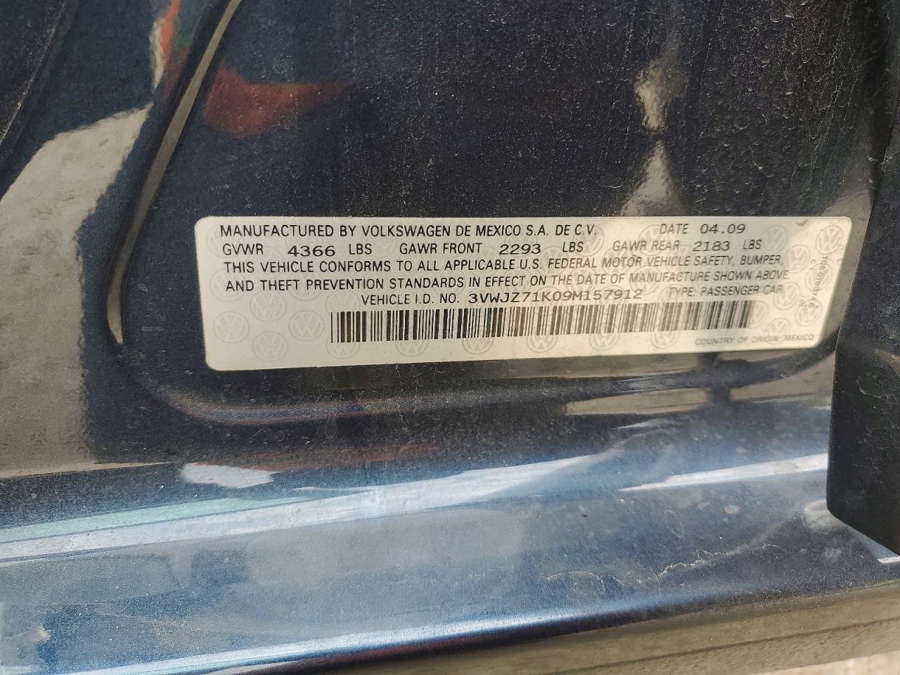 2009 VOLKSWAGEN JETTA S photo 13