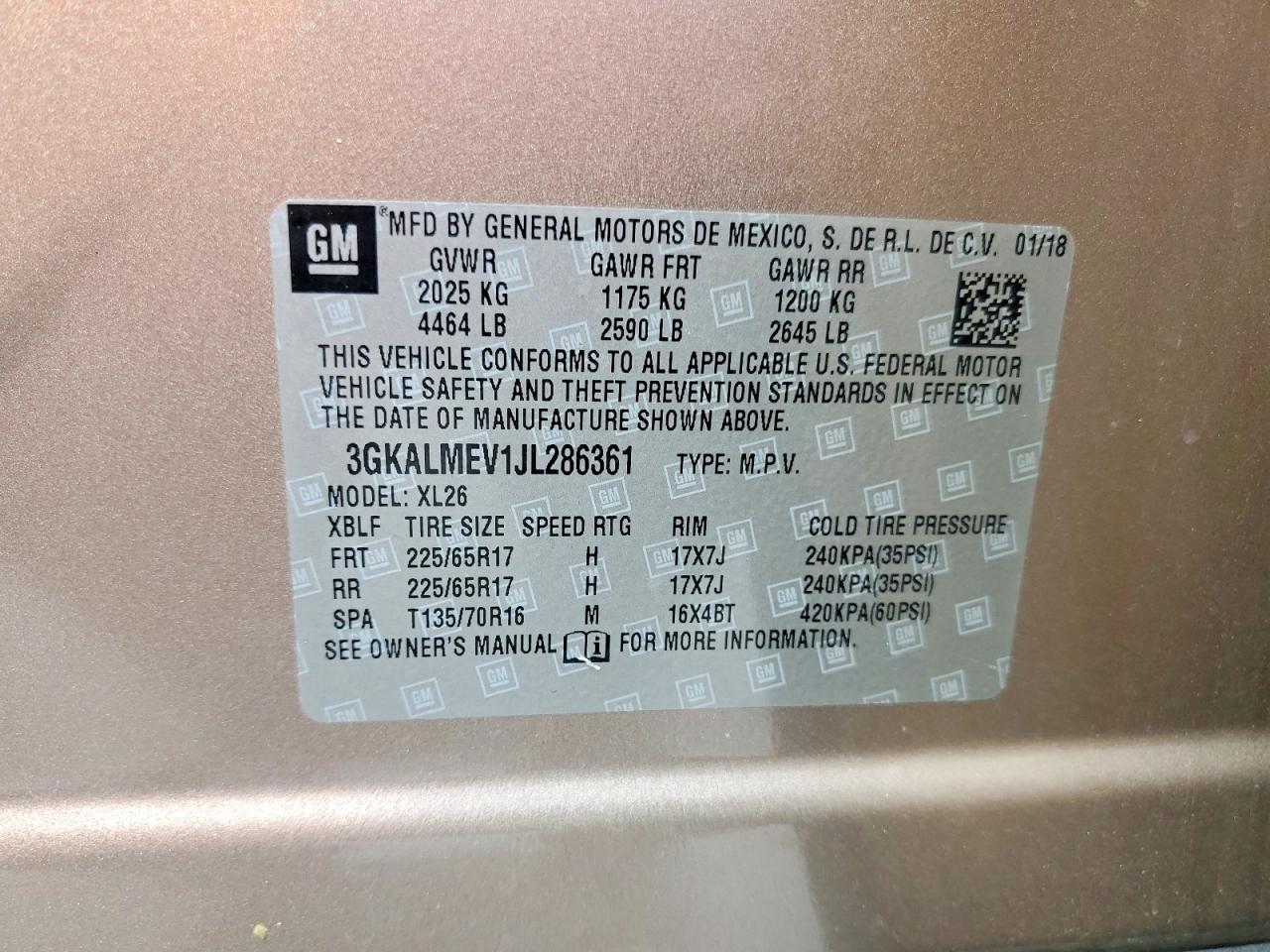 2018 GMC TERRAIN SLE photo 13