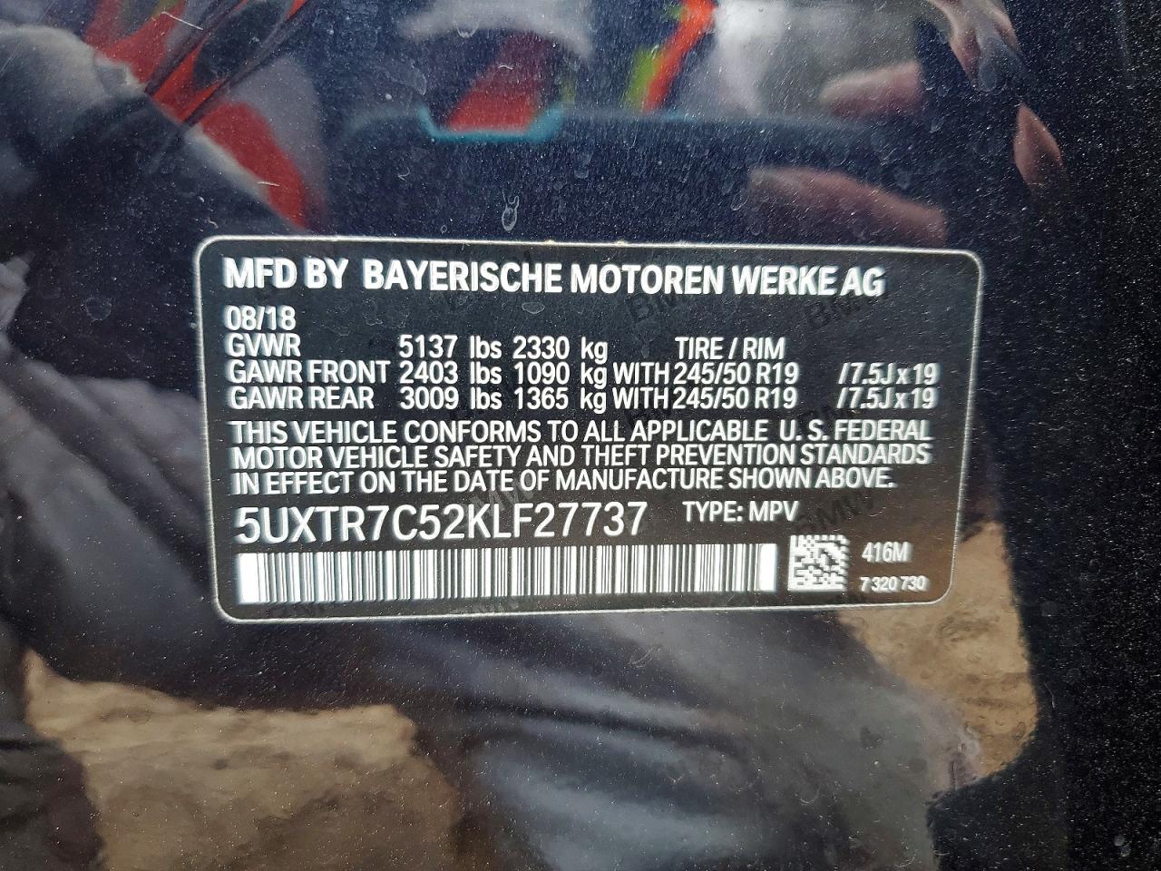 2019 BMW X3 SDRIVE30I photo 13