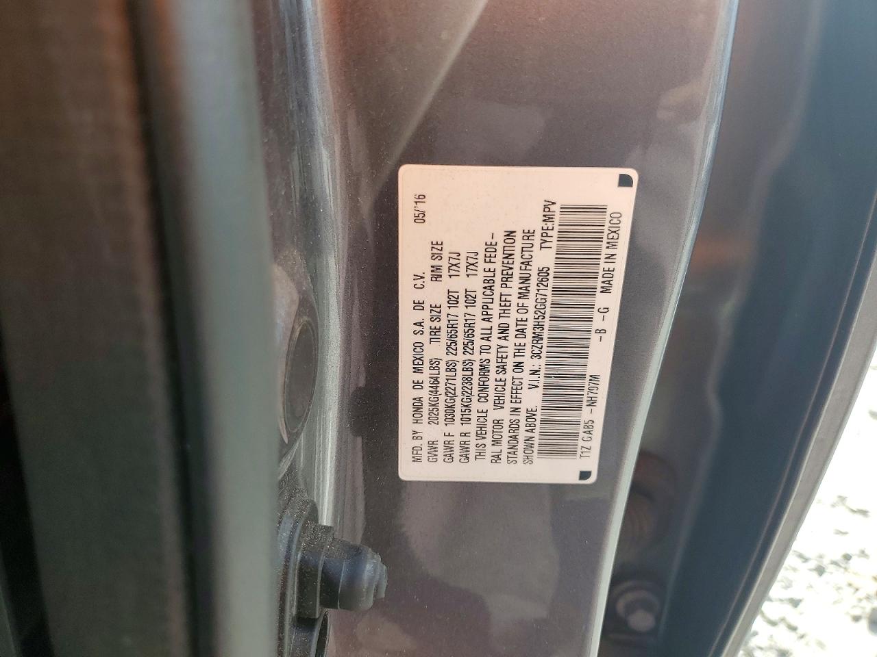 2016 HONDA CR-V EX photo 13