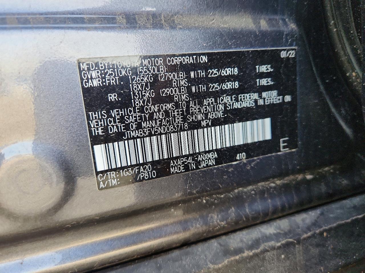 2022 TOYOTA RAV4 PRIME SE photo 13