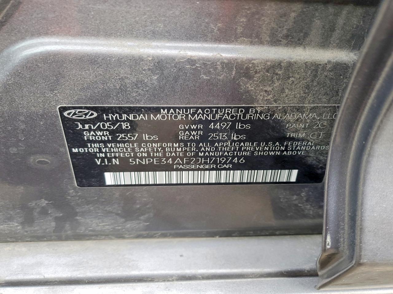 2018 HYUNDAI SONATA SPORT photo 12