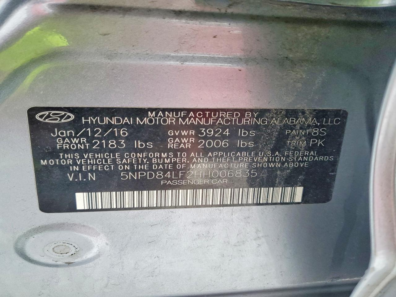 2017 HYUNDAI ELANTRA SE photo 12