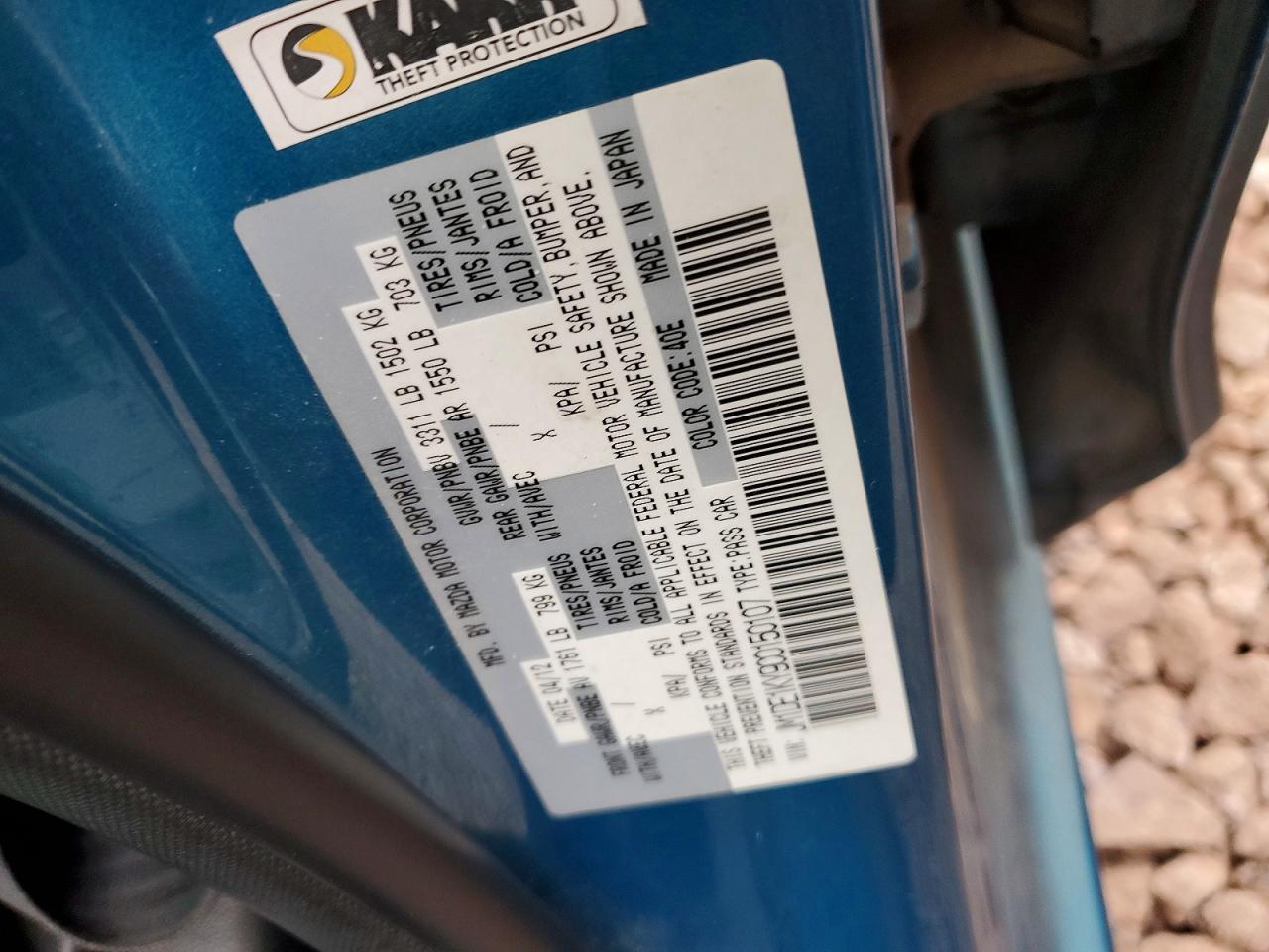 2012 MAZDA MAZDA2 photo 12