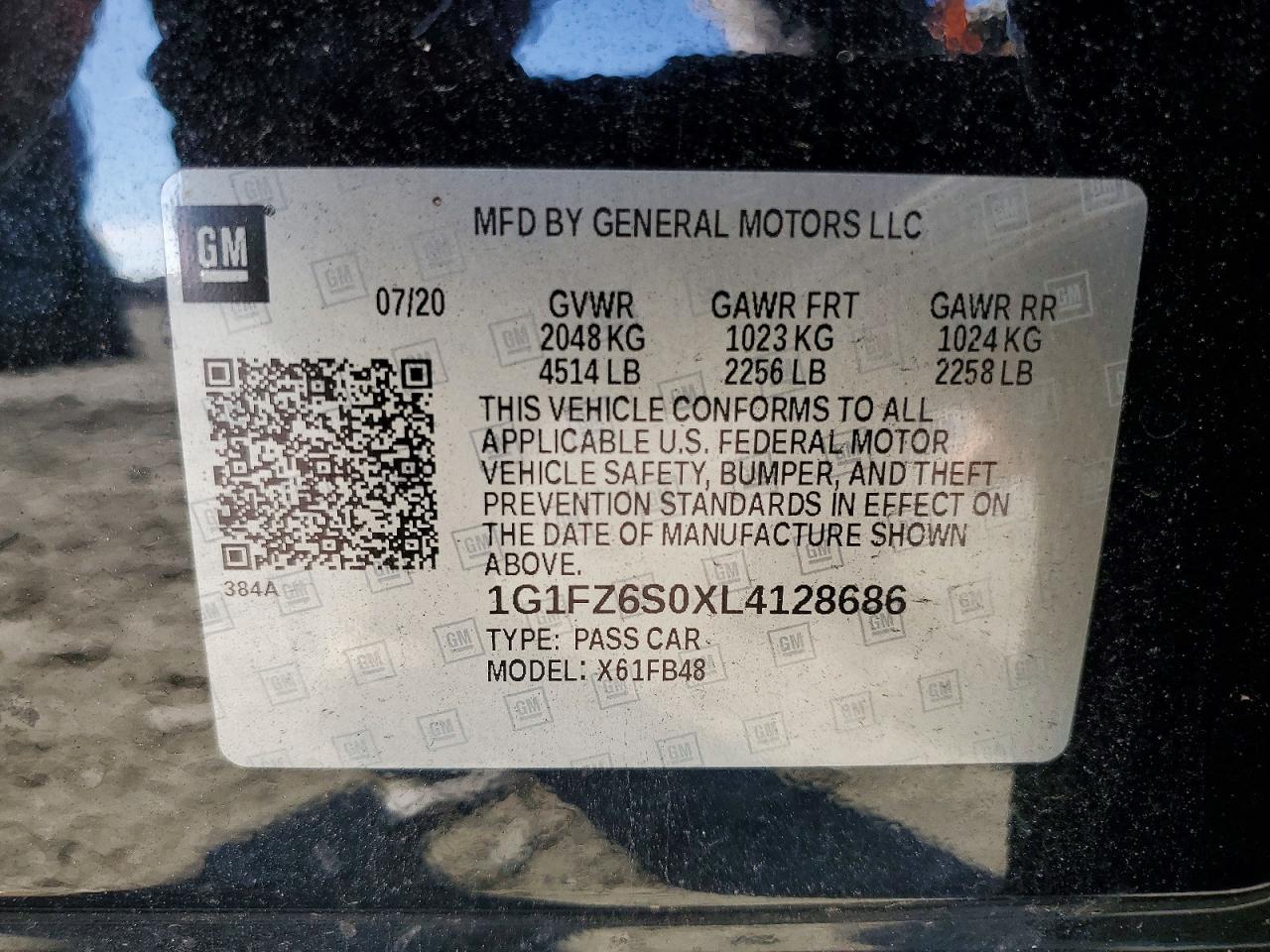 2020 CHEVROLET BOLT EV PREMIER photo 12