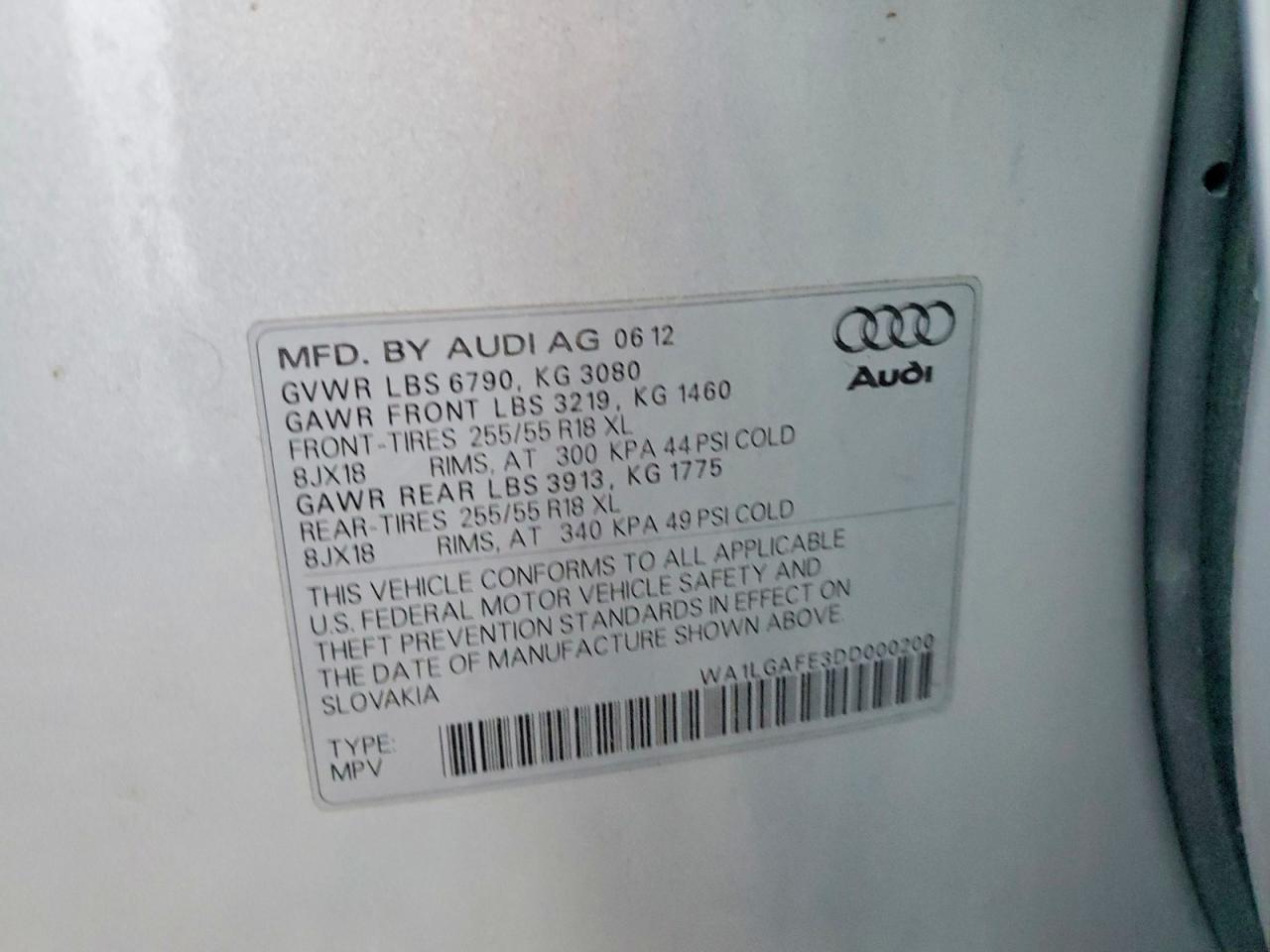 2013 AUDI Q7 PREMIUM PLUS photo 13