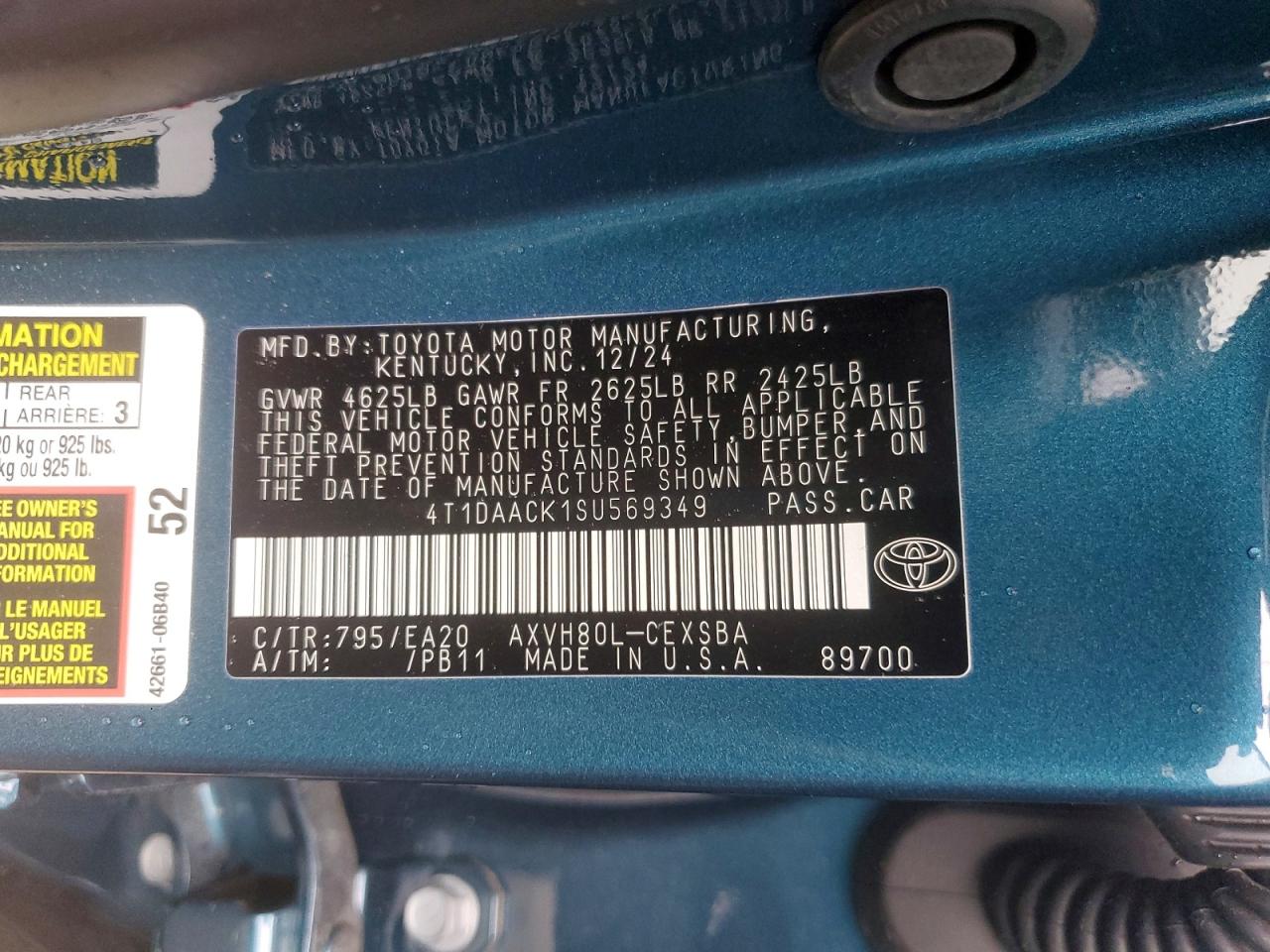 2025 TOYOTA CAMRY XSE photo 12