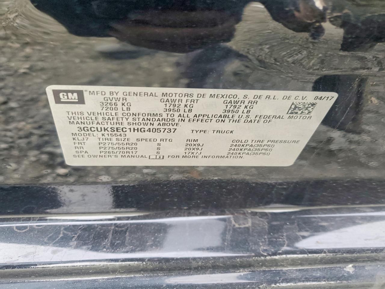 2017 CHEVROLET SILVERADO K1500 LTZ photo 12