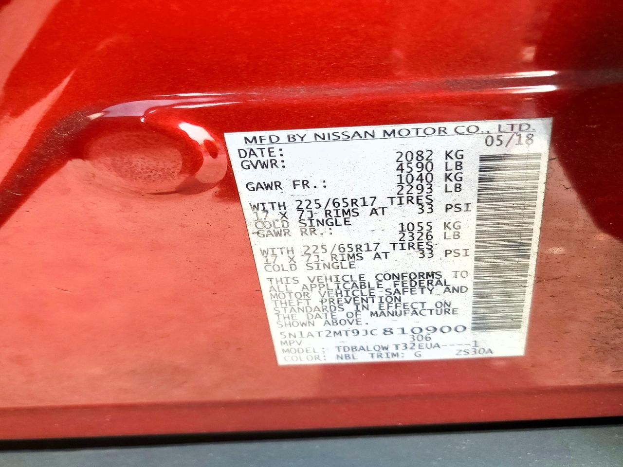 2018 NISSAN ROGUE S photo 13