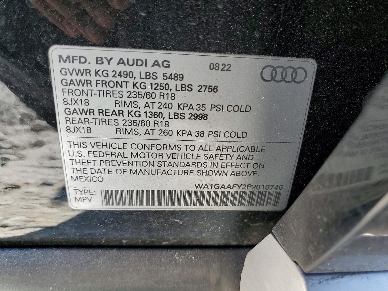 2023 AUDI Q5 PREMIUM 45 photo 13