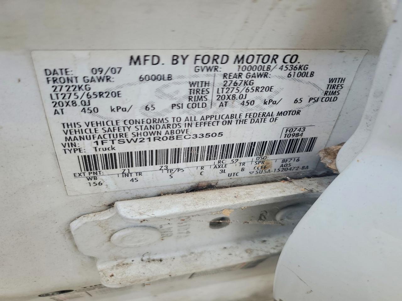2008 FORD F250 SUPER DUTY photo 12